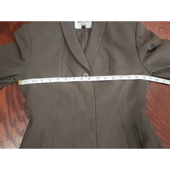 Kasper A.S.L Gray 4 Button (3 Hidden) Long Sleeved Blazer Suit Jacket - Picture 9 of 9